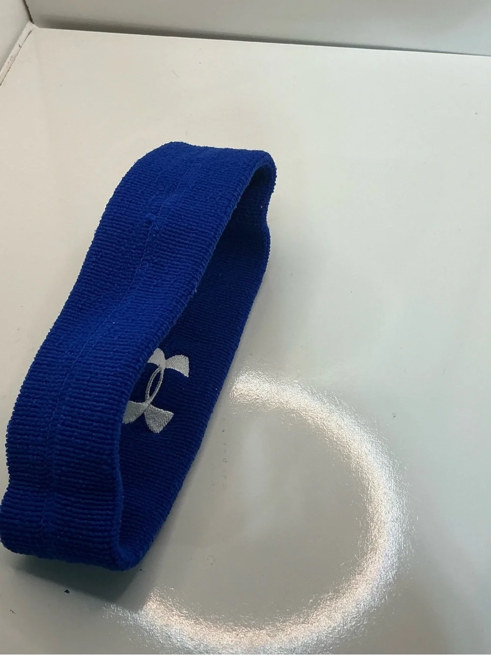 Under Armour Headbands Blue Gray Stretch Athletic Sweatband 2 Pack OSFM
